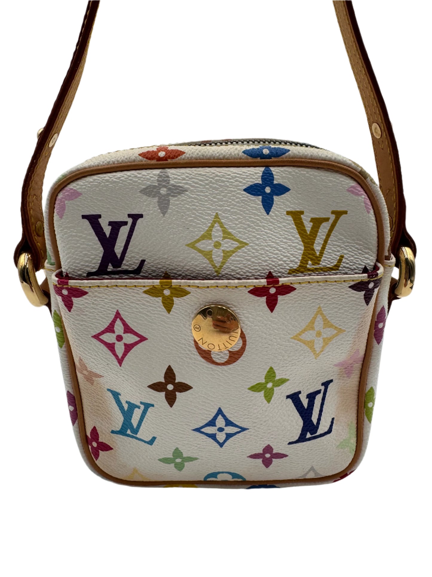 Louis Vuitton Monogram Multicolor Lift Shoulder Bag Pochette Blanc White