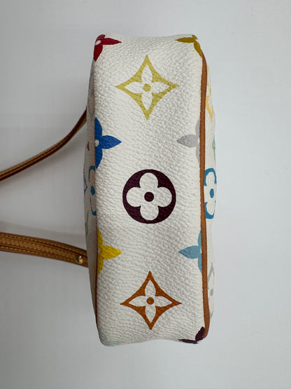Louis Vuitton Monogram Multicolor Lift Shoulder Bag Pochette Blanc White