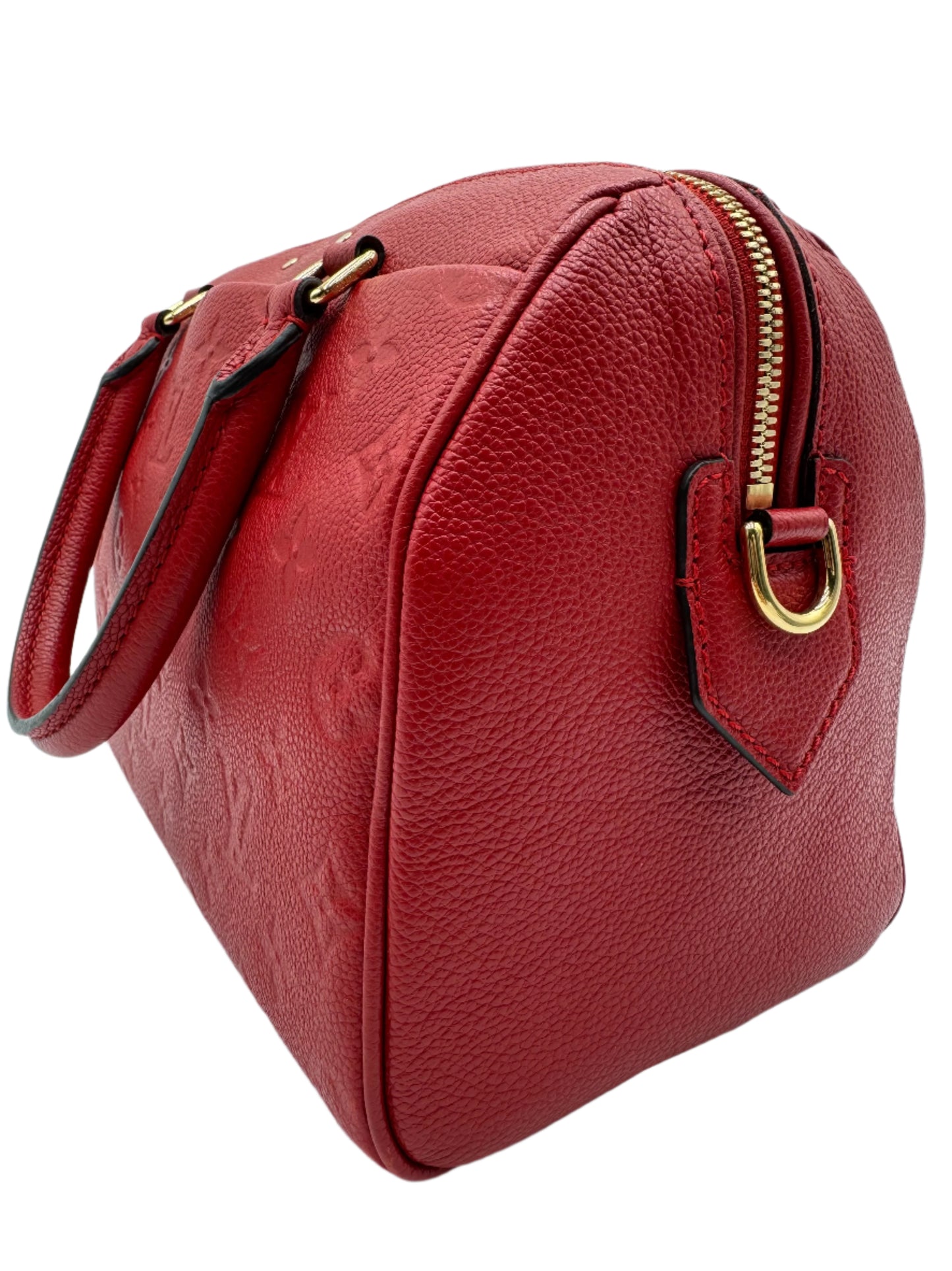 Louis Vuitton Speedy Bandouliere 25 Boston Bag Monogram Empreinte Scarlet (Red)