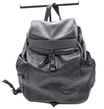 Louis Vuitton Black Embossed&nbsp;Monogram Leather Backpack