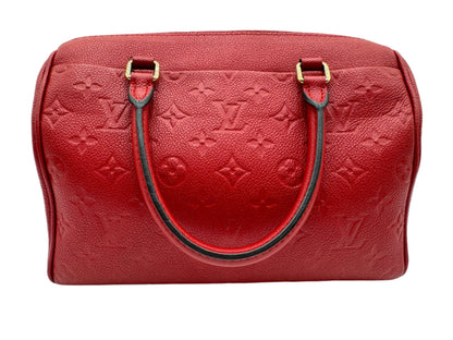 Louis Vuitton Speedy Bandouliere 25 Boston Bag Monogram Empreinte Scarlet (Red)