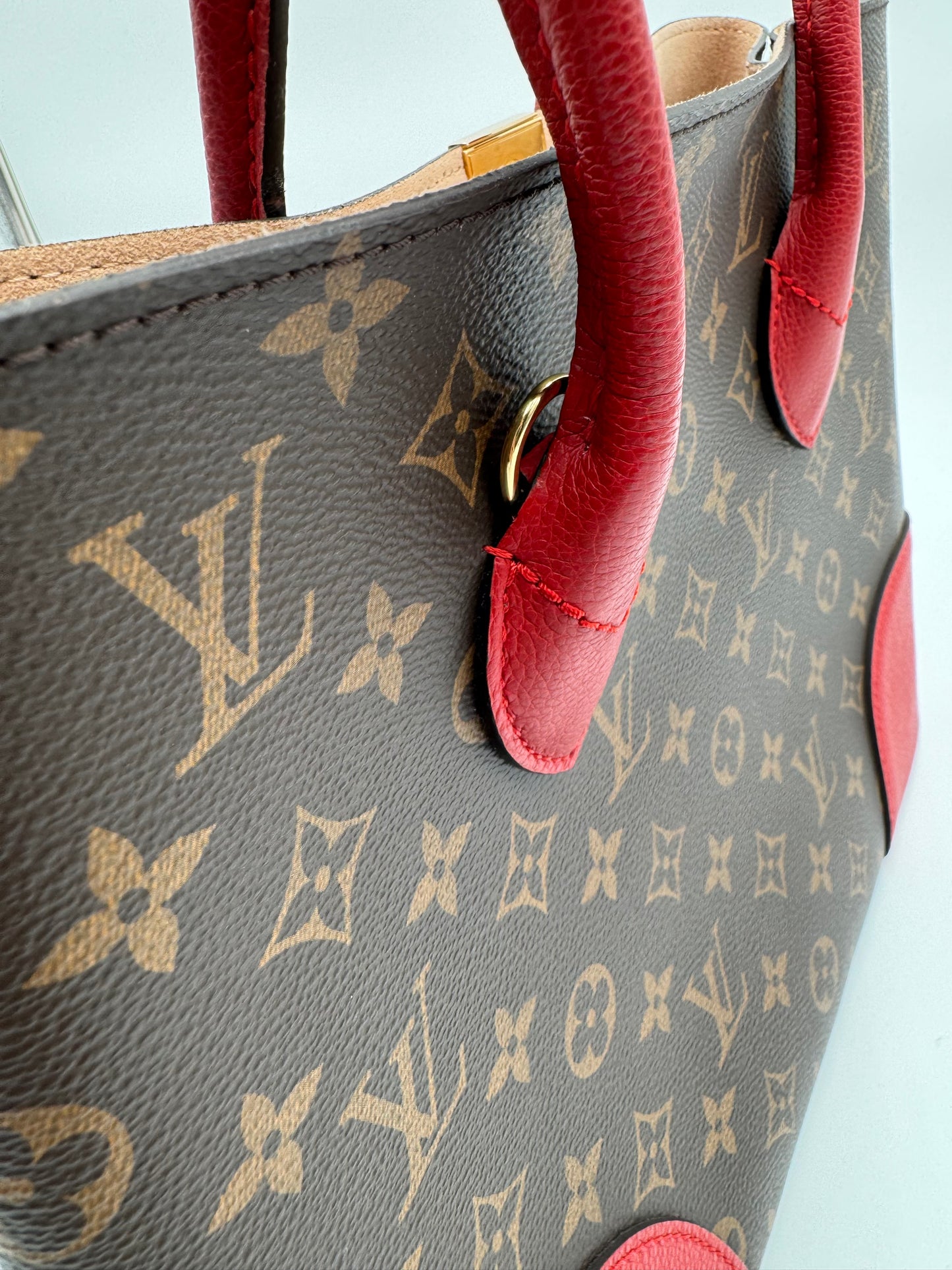 Louis Vuitton Monogram Flandrin Cerise Canvas Handbag - LIKE NEW