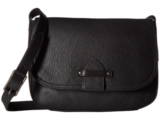 Frye Olivia Crossbody Black Soft Tumbled Full Grain, Black