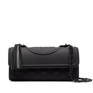 Tory Burch Fleming Matte Convertible Shoulder Bag Black