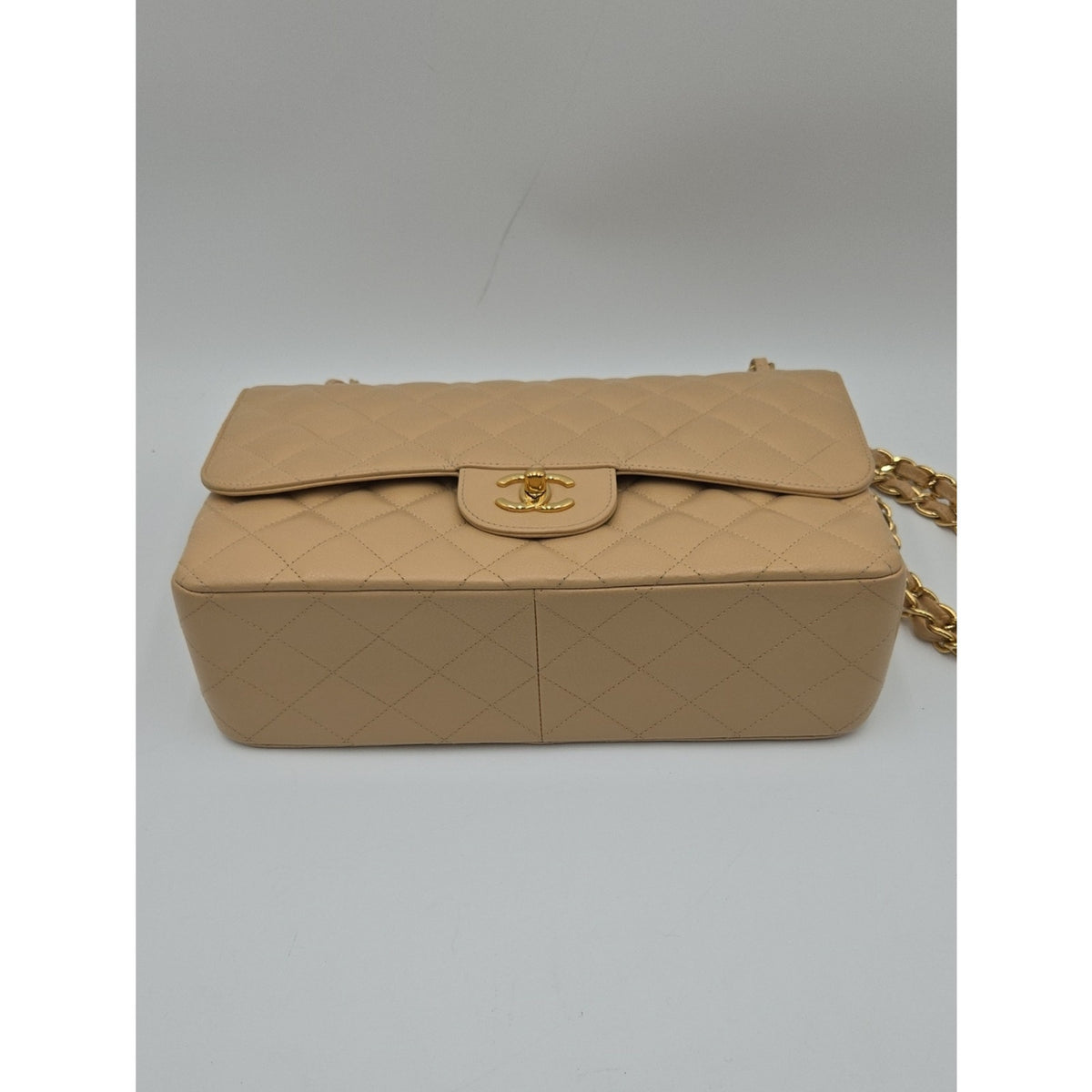 Chanel Jumbo Double Flap Caviar Beige SERIES