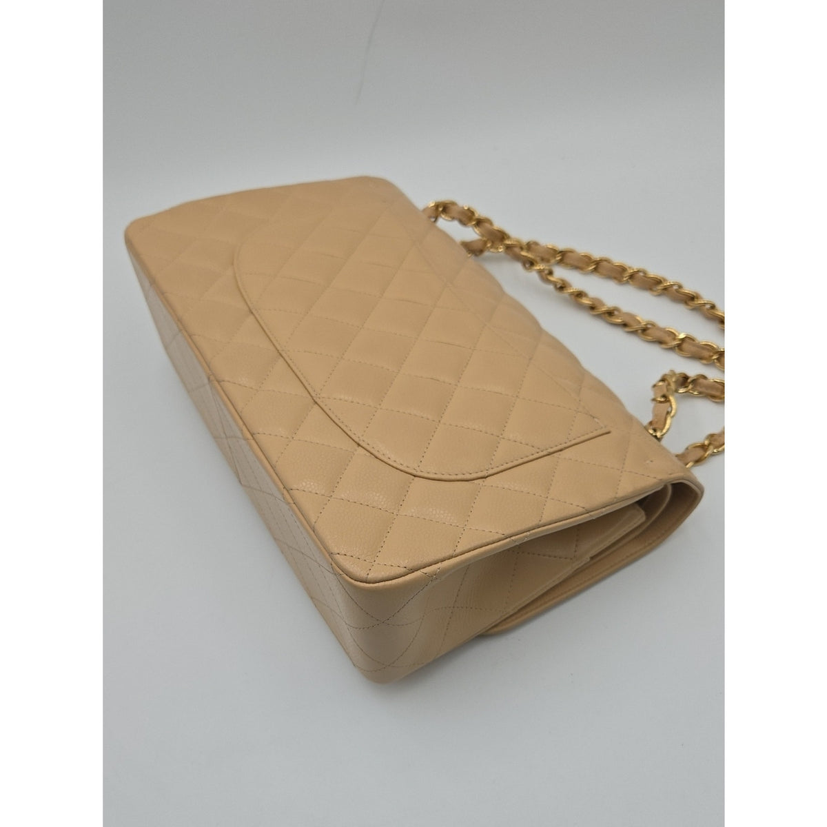 Chanel Jumbo Double Flap Caviar Beige SERIES