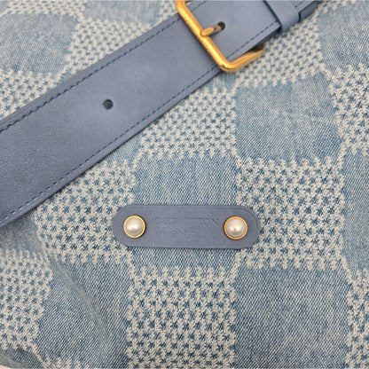NWT - Louis Vuitton Damier Denim Vagabond Hobo Blue, COA included