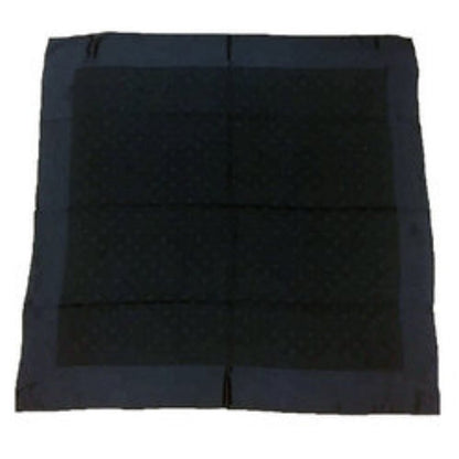 LOUIS VUITTON Carré Monaco Scarf Muffler Monogram Navy 100% Silk  - Unisex