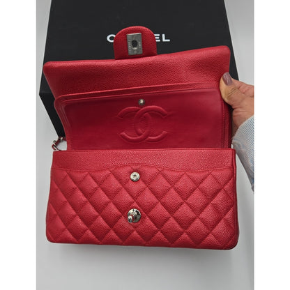 Chanel Double Flap Caviar Mefium Silver Hardware SERIES 20