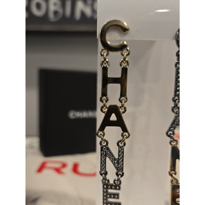 #202 - CHANEL B20 Pearl/Crystal Bright Young Things Earrings Gold Ruthenium