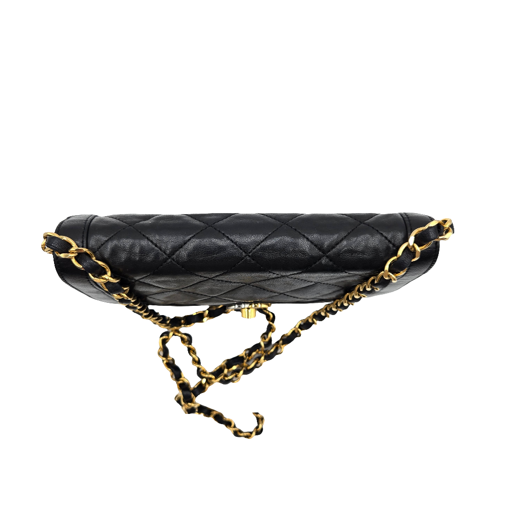 CHANEL Paris Limited Matelasse Lambskin Leather Chain Shoulder Bag 20057