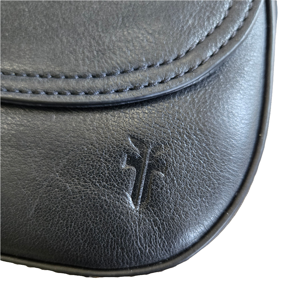 Frye Olivia Crossbody Black Soft Tumbled Full Grain, Black