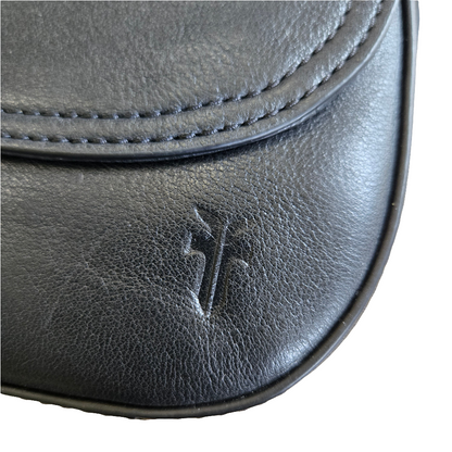 Frye Olivia Crossbody Black Soft Tumbled Full Grain, Black