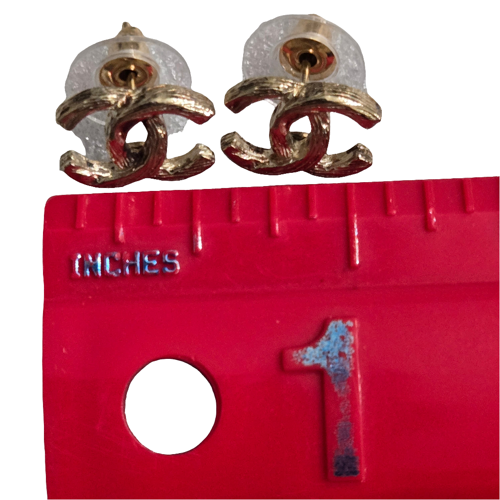Chanel Earrings CHANEL CC Gold 10P