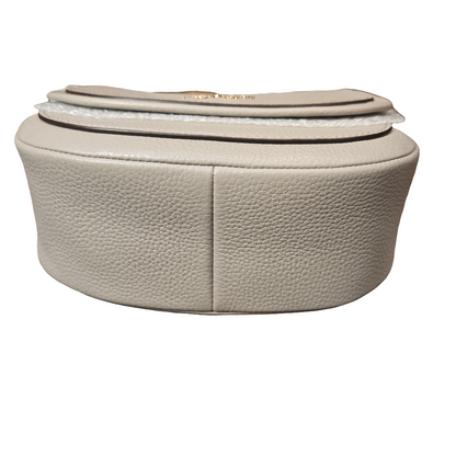 Kate Spade Roulette Pebbled Leather Small Saddle Bag - Taupe / NEW WITH TAGS
