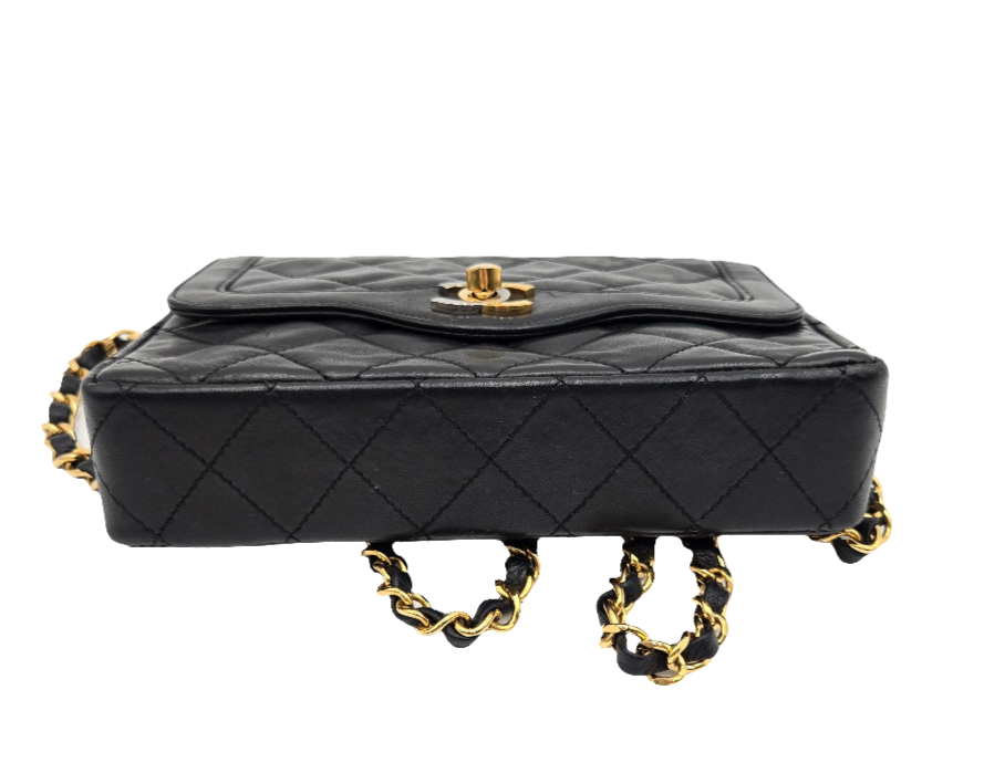 CHANEL Paris Limited Matelasse Lambskin Leather Chain Shoulder Bag 20057