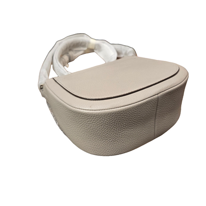 Kate Spade Roulette Pebbled Leather Small Saddle Bag - Taupe / NEW WITH TAGS