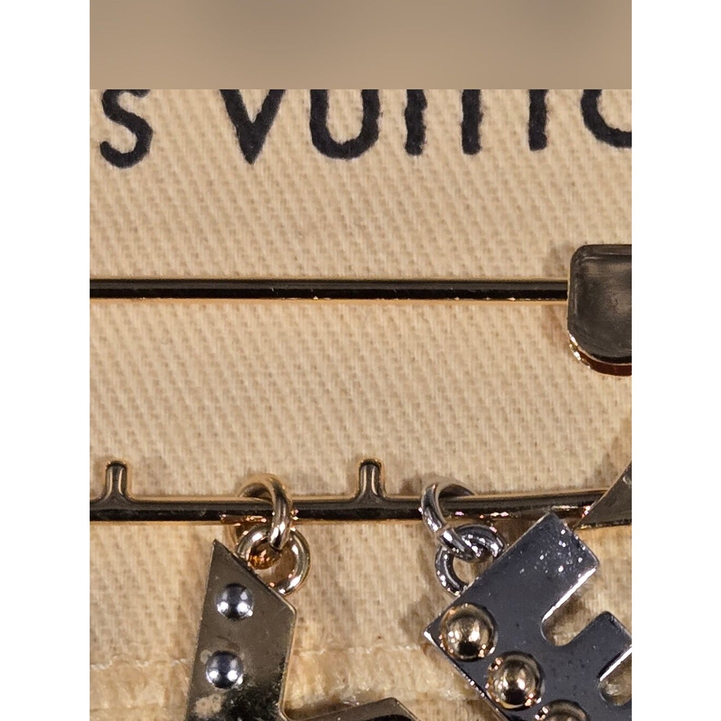 #135 - Louis Vuitton Brooch LOVE Safety Pin Motif M67035