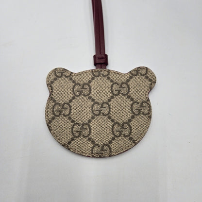 # 125 - Gucci Panda-Shaped Bag Charm for Women, 821811, GG Canvas,