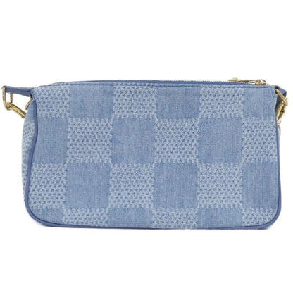 Loius Vuitton Denim Damier Limited Ed. Large Pouch - COA included