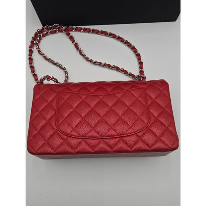 Chanel Double Flap Caviar Mefium Silver Hardware SERIES 20