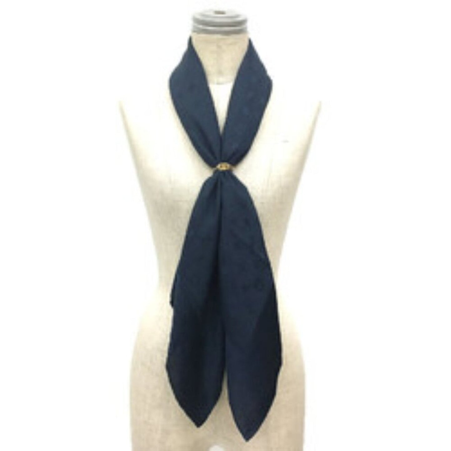 LOUIS VUITTON Carré Monaco Scarf Muffler Monogram Navy 100% Silk  - Unisex