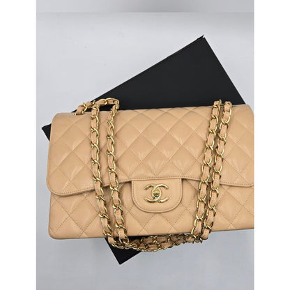 Chanel Jumbo Double Flap Caviar Beige SERIES