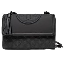 Tory Burch Fleming Matte Convertible Shoulder Bag Black