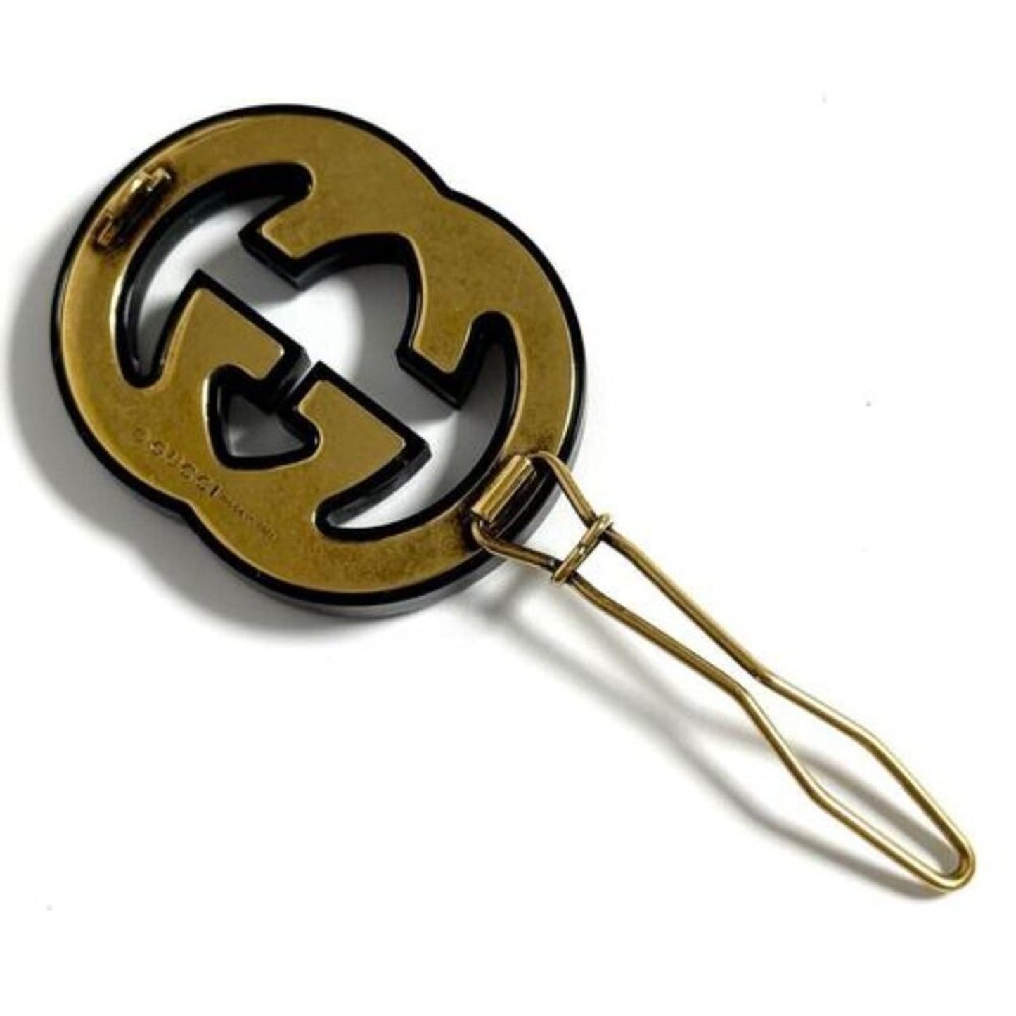 #107 - Gucci Women's Hairpin Hair Clip Barrette Double G