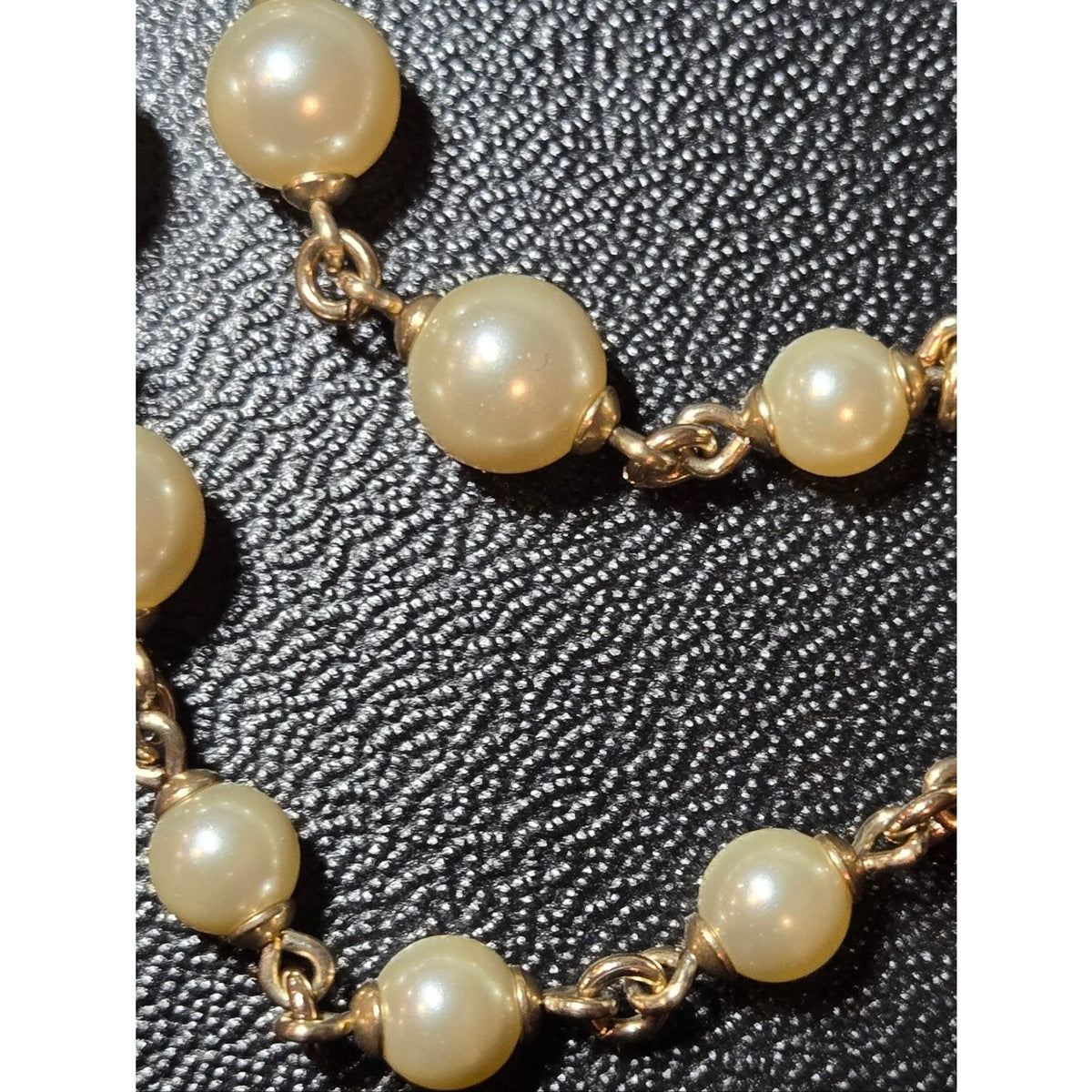 #184 - CHANEL Camellia Faux Pearl Necklace 2013
