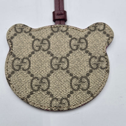 # 125 - Gucci Panda-Shaped Bag Charm for Women, 821811, GG Canvas,