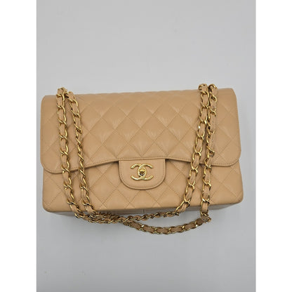 Chanel Jumbo Double Flap Caviar Beige SERIES