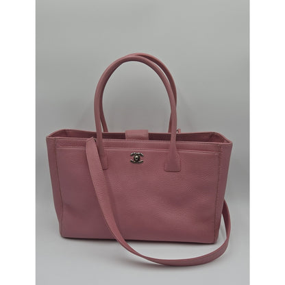 CHANEL Cerf Tote Pink Silver Hardware Series 20 - COA included
