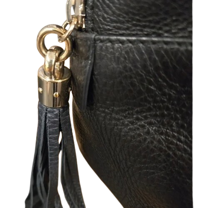 Gucci  Black Leather Soho Shoulder Bag