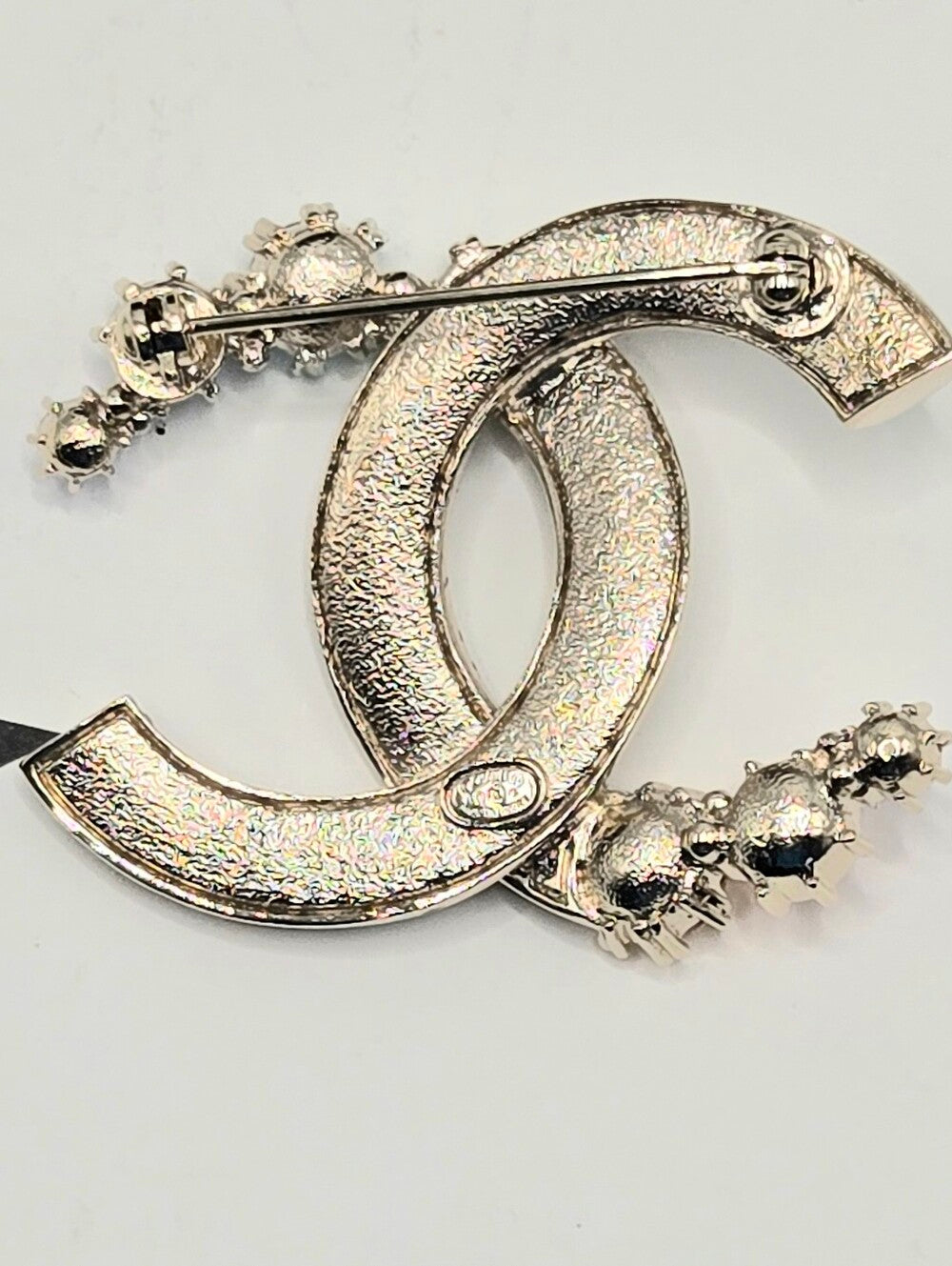 #166 - Chanel Brooch Coco Mark Rhinestone A19 S