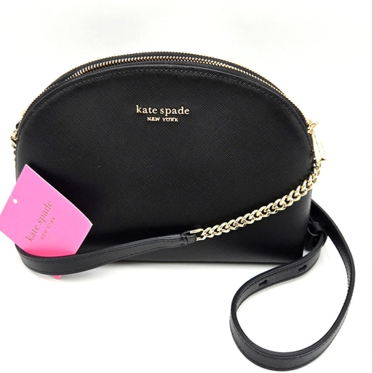 Kate Spade New York Spencer Black Double Zip Crossbody Black - NEW
