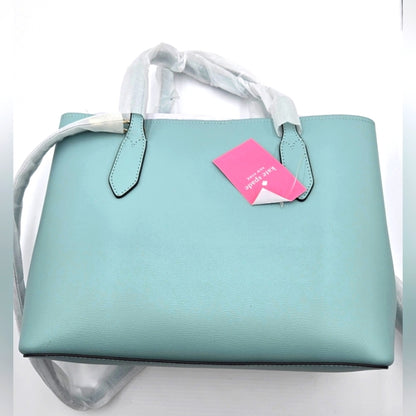 Kate Spade New York Harper Leather Tote Satchel Handbag Blue