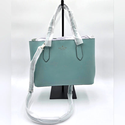 Kate Spade New York Harper Leather Tote Satchel Handbag Blue