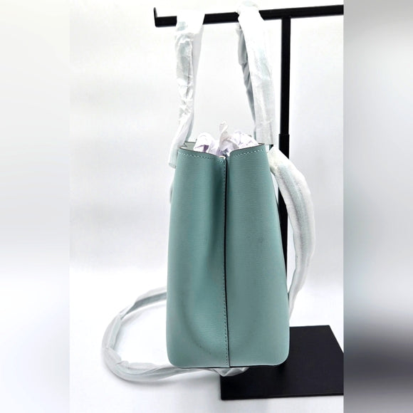 Kate Spade New York Harper Leather Tote Satchel Handbag Blue