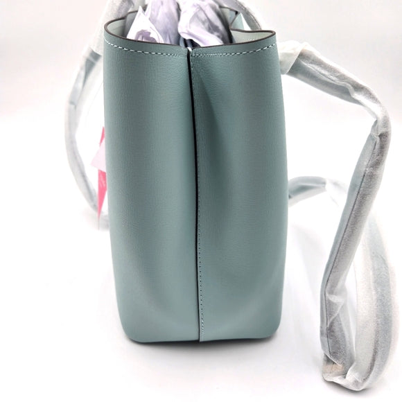 Kate Spade New York Harper Leather Tote Satchel Handbag Blue