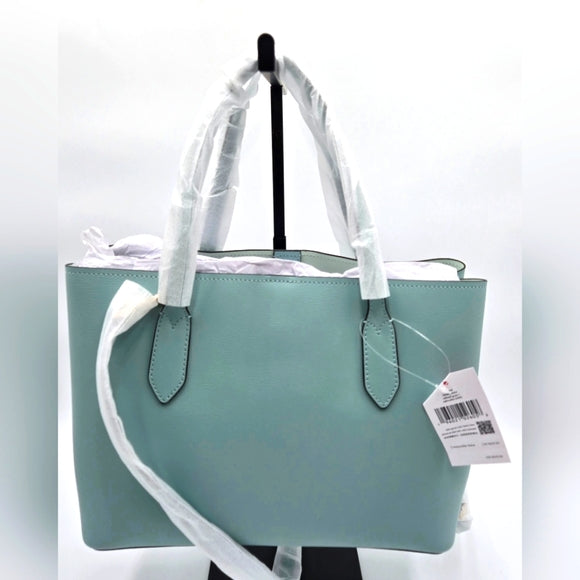 Kate Spade New York Harper Leather Tote Satchel Handbag Blue