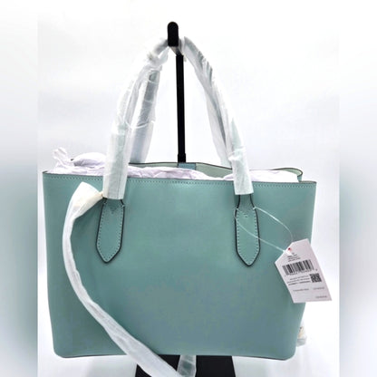 Kate Spade New York Harper Leather Tote Satchel Handbag Blue