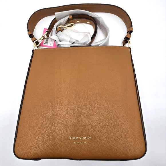 Kate Spade New York Hudson Pebbled Leather Large Hobo Bag Bungalow