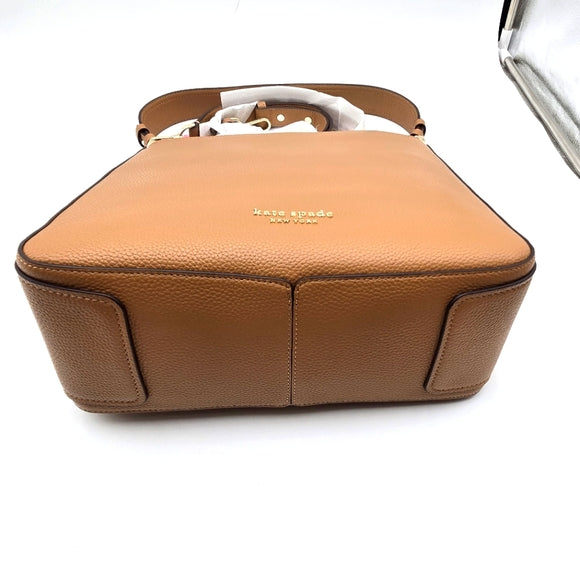 Kate Spade New York Hudson Pebbled Leather Large Hobo Bag Bungalow