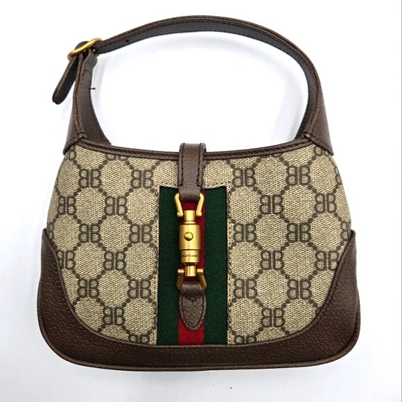 Gucci Balenciaga Collab Jackie 1961 Mini Shoulder Bag with Adjustable Strap NWOT