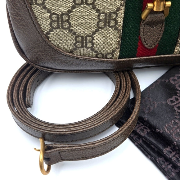Gucci Balenciaga Collab Jackie 1961 Mini Shoulder Bag with Adjustable Strap NWOT