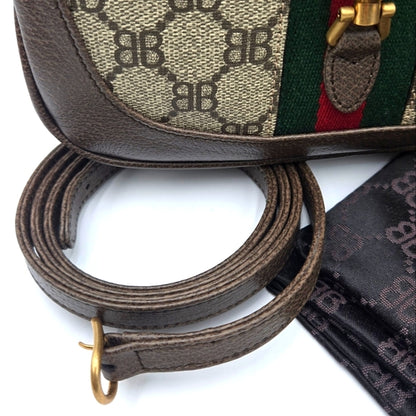 Gucci Balenciaga Collab Jackie 1961 Mini Shoulder Bag with Adjustable Strap NWOT
