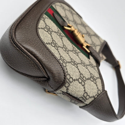 Gucci Balenciaga Collab Jackie 1961 Mini Shoulder Bag with Adjustable Strap NWOT