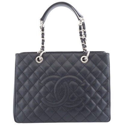 Chanel Caviar Skin GST Chain Tote Bag / Silver Hardware A50955 - COA Included