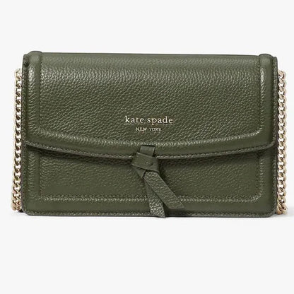 Kate Spade New York Knott Pebbled Leather Flap Crossbody Bonsai Tree - NEW WITH TAG